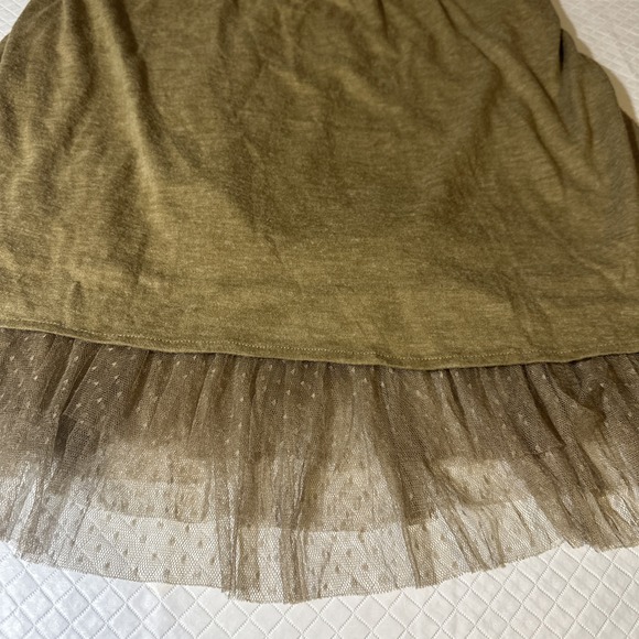 Pretty Angel Sz XL Sleeveless Top Taupe Lace Linen Boho Regency Victorian Lace - Picture 13 of 16